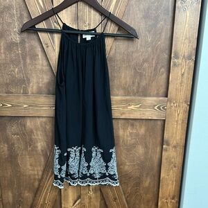 LOFT Outlet Black and White Camisole- Size Small